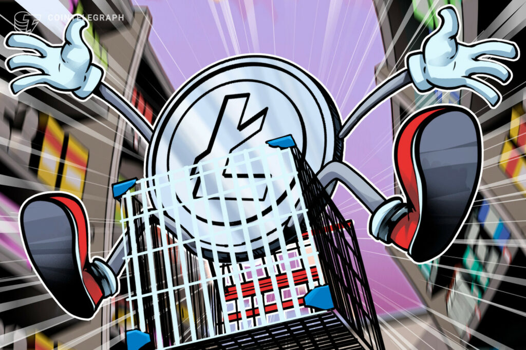 What is the reason behind the decrease in Litecoin's price today?