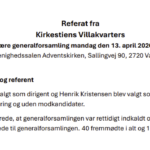Referat fra generalforsamlingen afholdt 13. april 2026