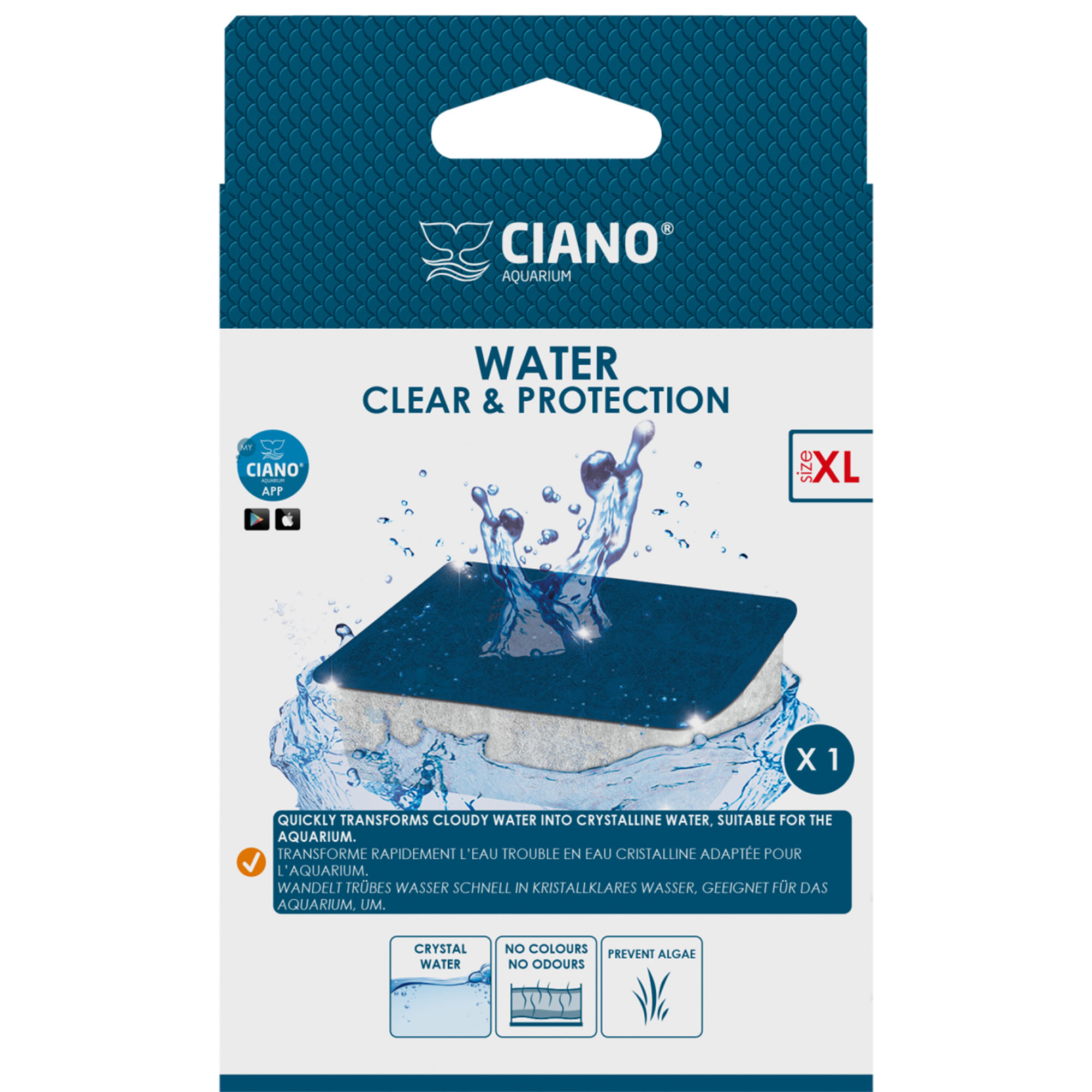 Water Clear X-Large Ciano