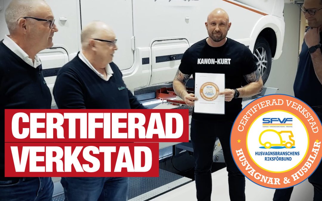 Vi är nu en Certifierad Verkstad!