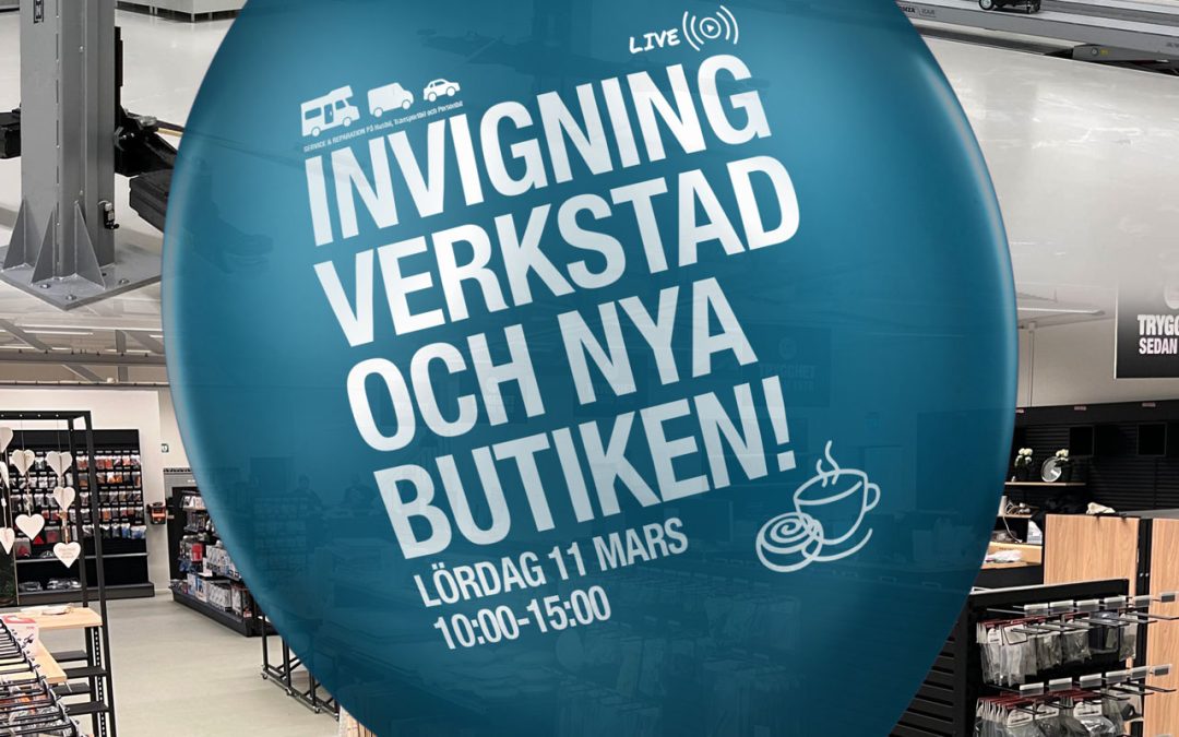 Välkommen på Invigning Lördag 11 mars