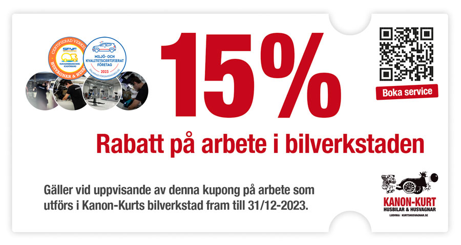 ERBJUDANDE! 15% Rabatt på arbete i Bilverkstaden!