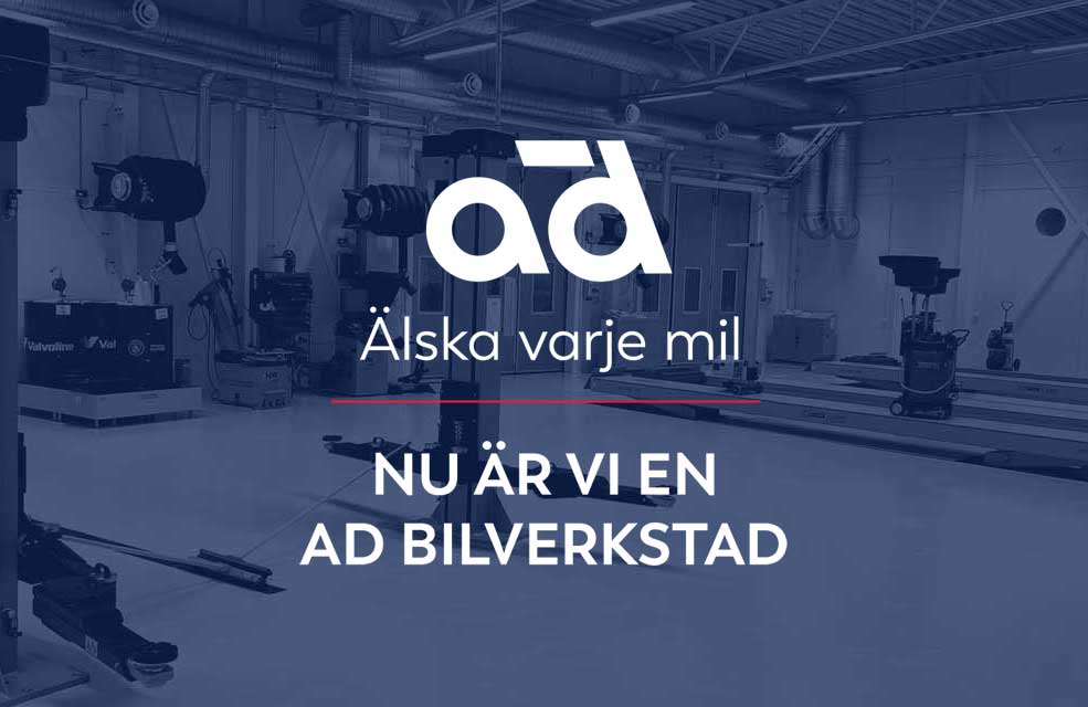 Nu är vi en AD Bilverkstad