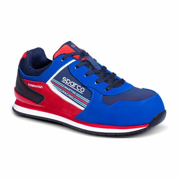 Vernesko Sparco Ndis Scarpa Gymkhana Martini Racing S3 ESD Blå Rød