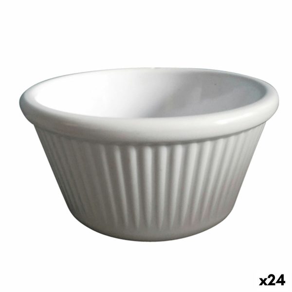 Bolle Quid Professional Ramekin Hvit Plast (8,5 x 8,5 x 4,5 cm) (24 enheter)