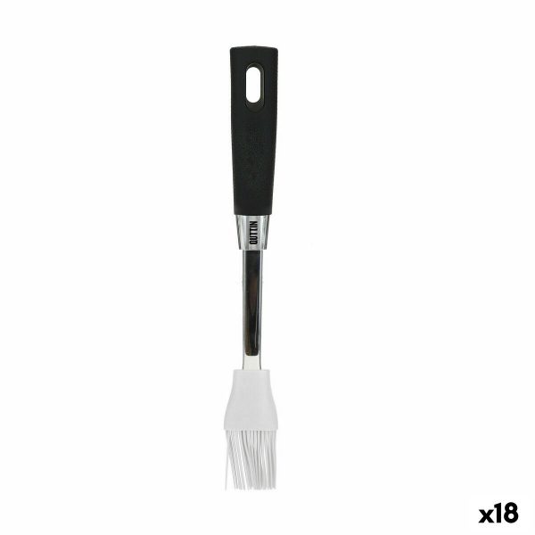 Bakebørste av silikon Quttin Foodie Svart 28 x 4 cm 2 mm (18 enheter)