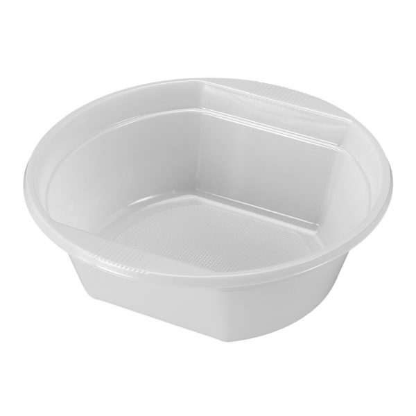 Sett med gjenbrukbare skåler Algon Sirkulær Hvit Plast 500 ml 6 enheter 16 x 16 x 5 cm