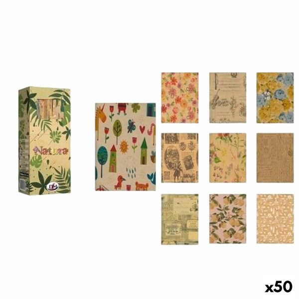 Gavepapir DM Natura Flerfarget 2 m (50 enheter)