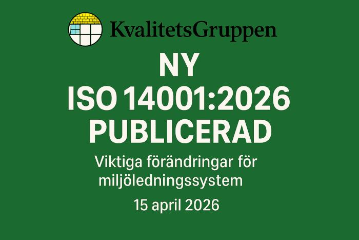 ISO 14001:2026 – starkare hållbarhetsarbete