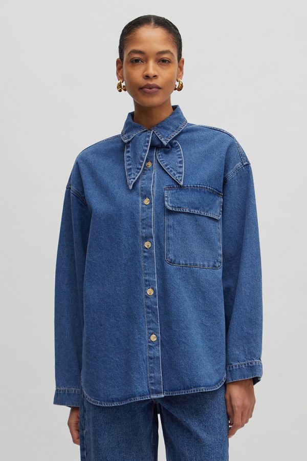 Anisha denim oversized overshirt