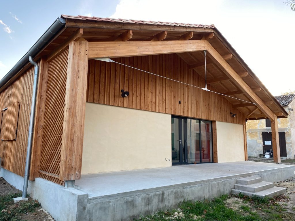 bureau en ossature bois sur Villandraut