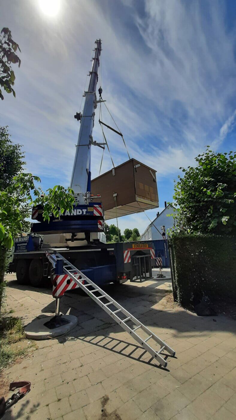 Tijdelijk buurthuis in Malem