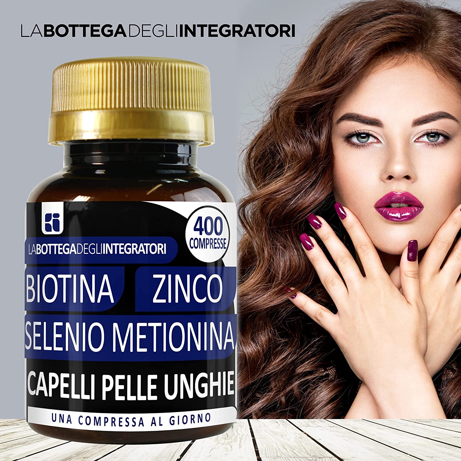 Biotina Zinco Selenio Metionina - 400 compresse - Integratori Alimentari