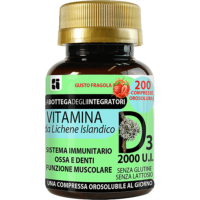 VITAMINA D3 2000 U.I. - 200 compresse masticabili