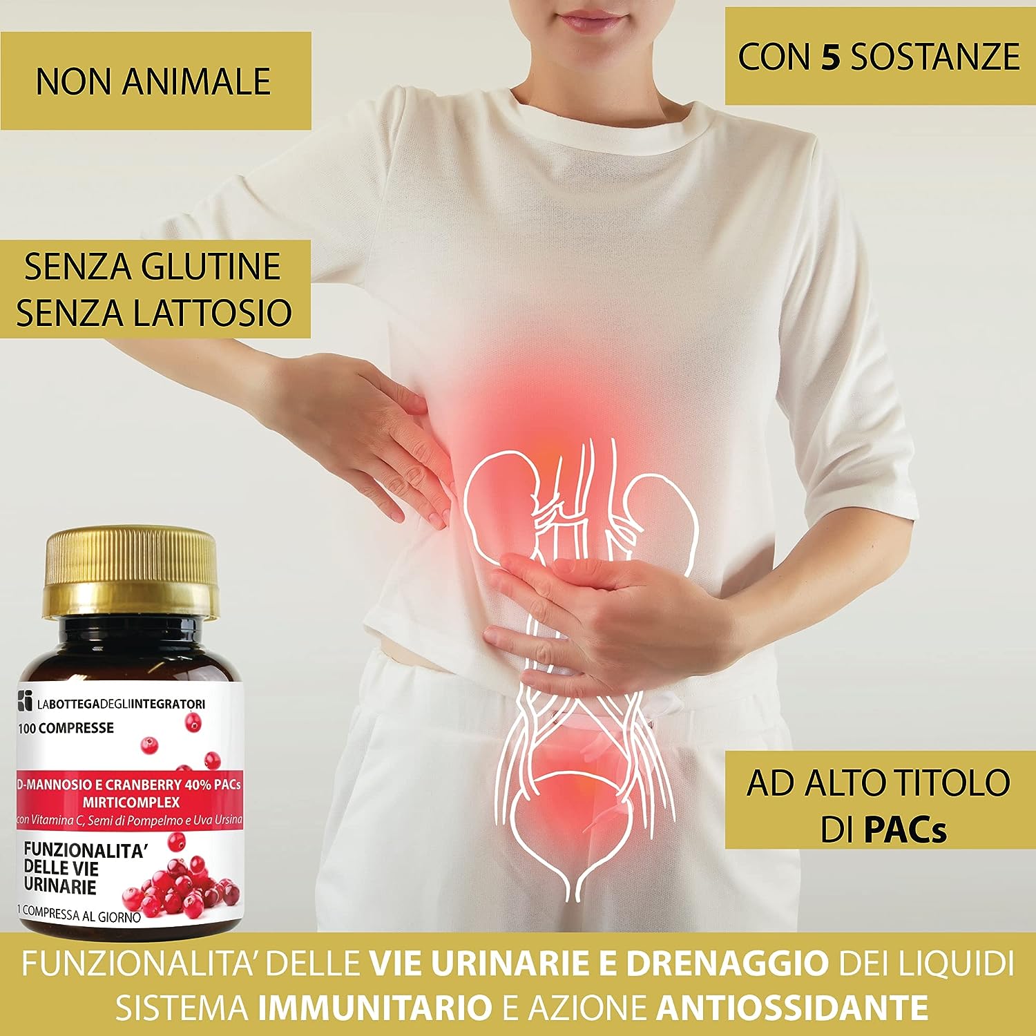 Cranberry e D-Mannosio Mirticomplex - 100 compresse - immagine 5