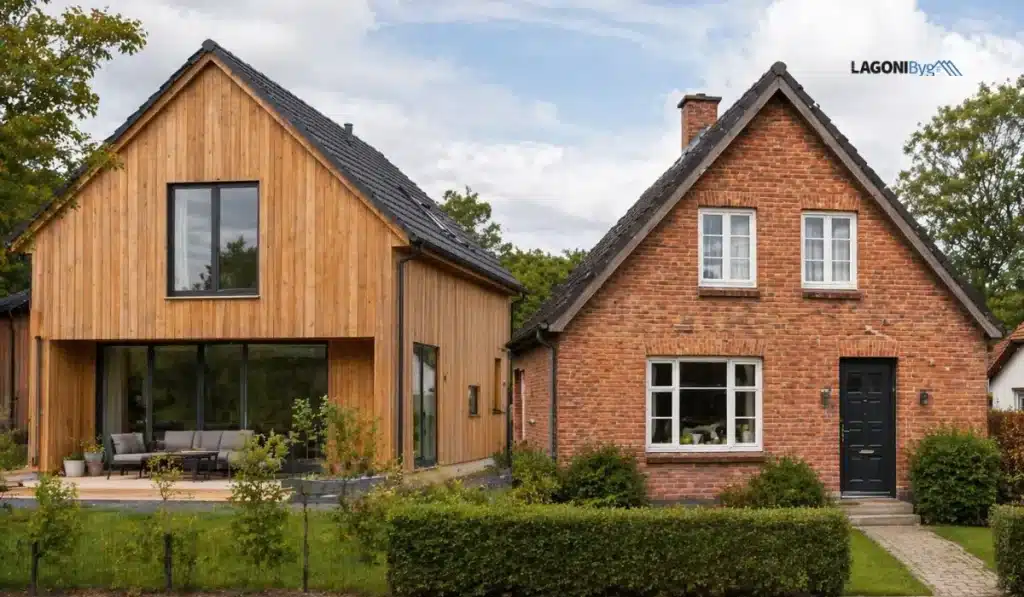 Er træhus bedre end mursten i Danmark