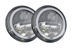 wipac S7099 led 7″ led black headlights