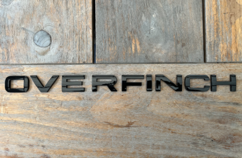 Overfinch glanzend zwart