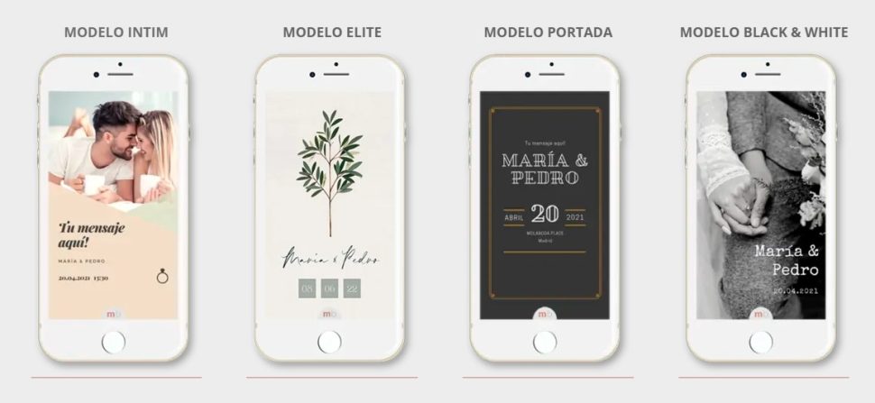 Invitaciones de boda virtuales de molaboda.com para ahorrar dinero boda