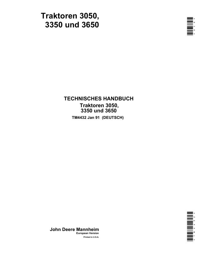 3050 3350 3650 Werkstatthandbuch – Bild 2