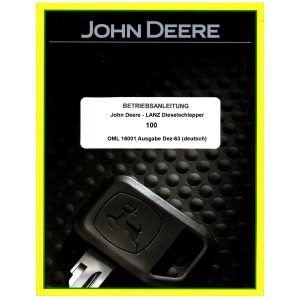 John Deere-LANZ 100 Betriebsanleitung