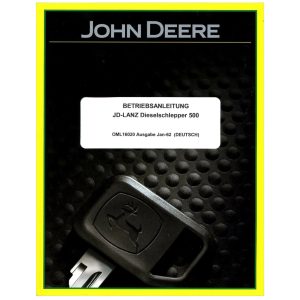 John Deere-LANZ 500 Betriebsanleitung