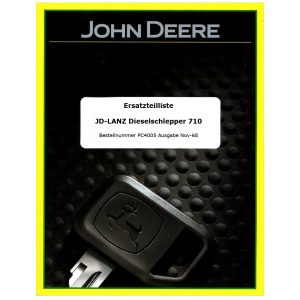 John Deere-LANZ 710 Ersatzteilliste