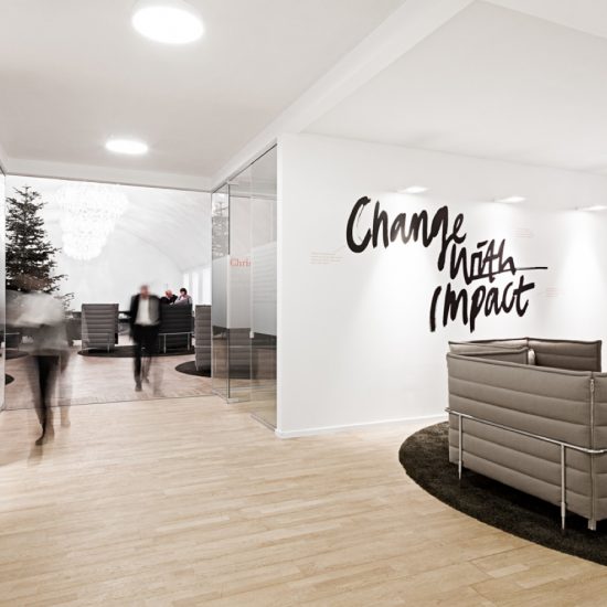 Ombygning til hovedkvarter – Implement Consulting Group: Renovering/Indretning, receptionen