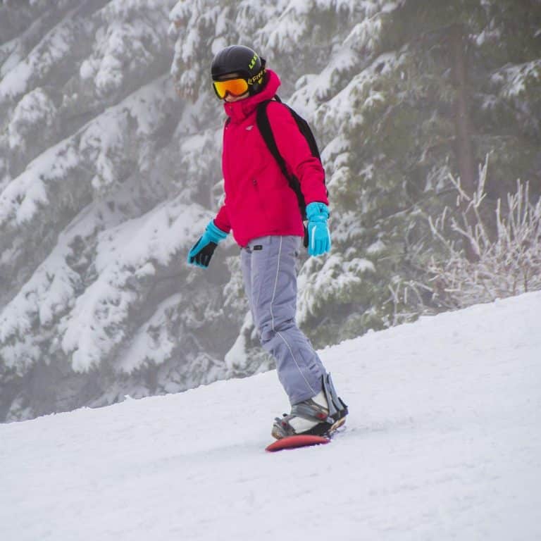 Snowboard à La Tania black ski