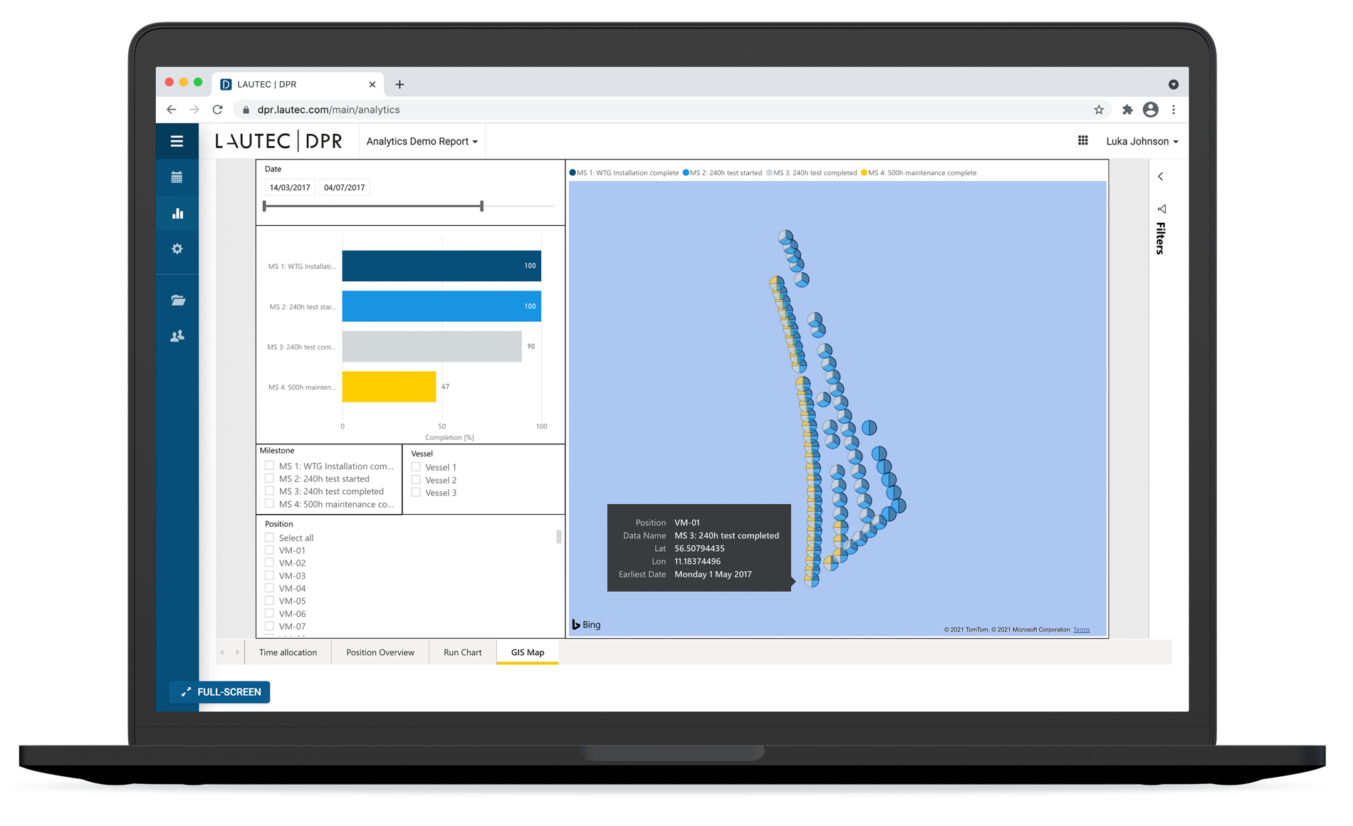 Analytics Map Offshore Wind