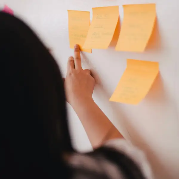planning-wall Post-it-planering