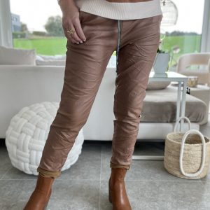 Pantalon Magique Eco Cuir Camel