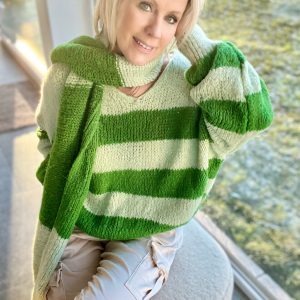 Pull et Écharpe Laura Vert ➡️ 52