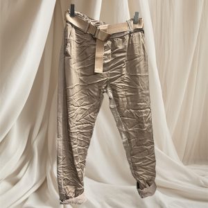 Pantalon Bis Matière Andy Taupe/Beige ➡️44