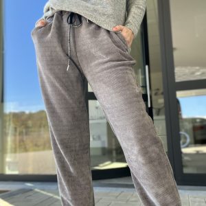 Pantalon Velour Aline Gris ➡️44