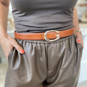Ceinture Cuir de Vachette Boucle G