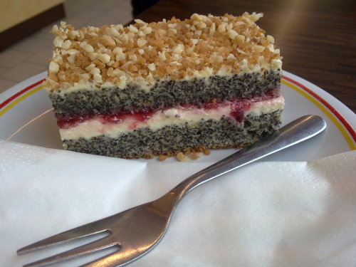 Mohn-Krokant-Kuchen