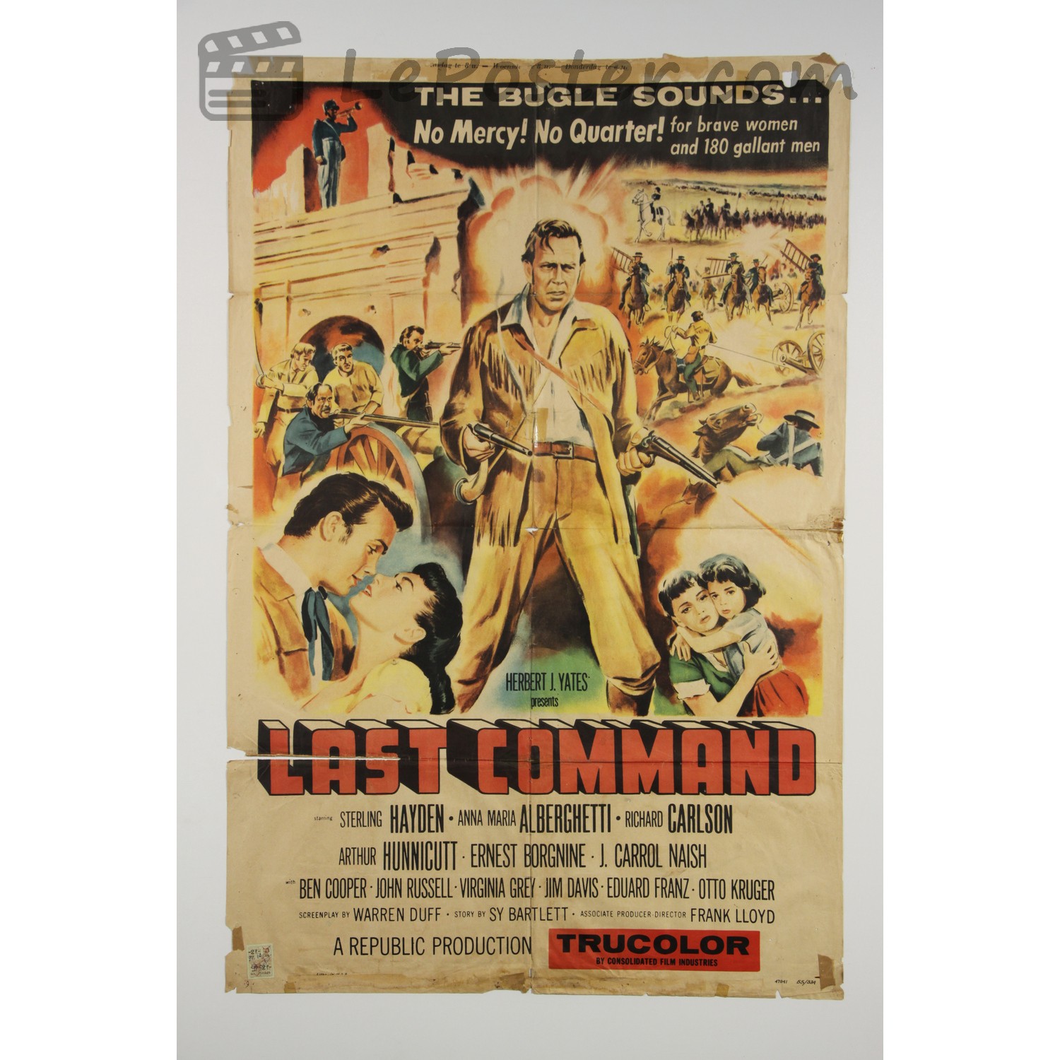 Original vintage movie poster for Last Command (1950-1959), directed by Frank Lloyd for the US theatrical release.