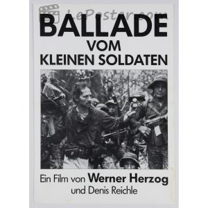 Original vintage movie poster for Ballade vom kleinen Soldaten (1984), directed by Werner Herzog for the Germany release.