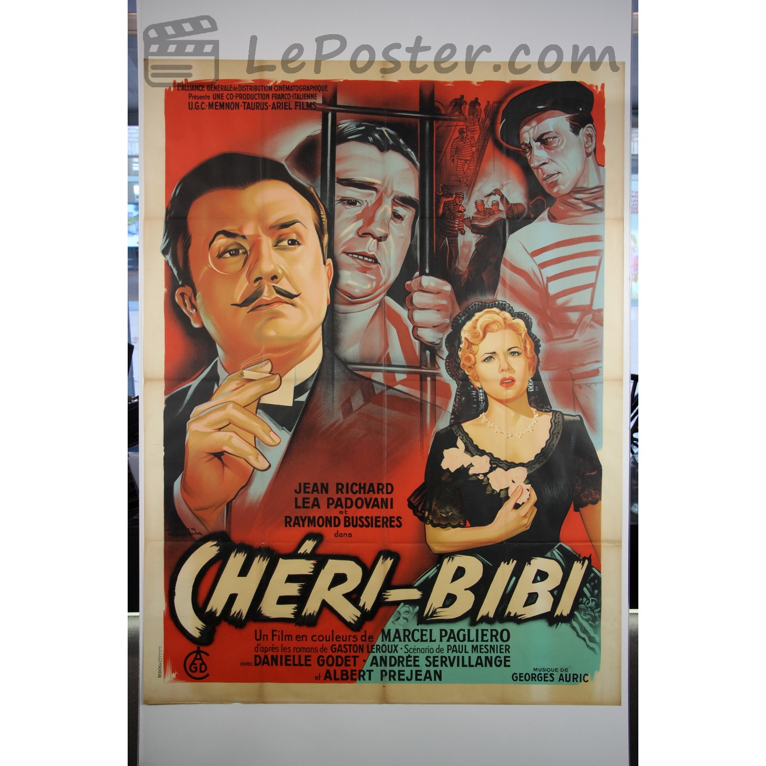 Original vintage movie poster for Chéri-Bibi (1950-1959), directed by Mercallo Pagliero for the France theatrical release.