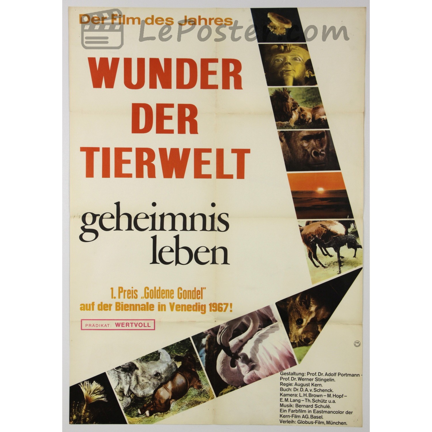 Original vintage movie poster for Geheimnis Leben (1960-1969), directed by August Kern for the Germany theatrical release.