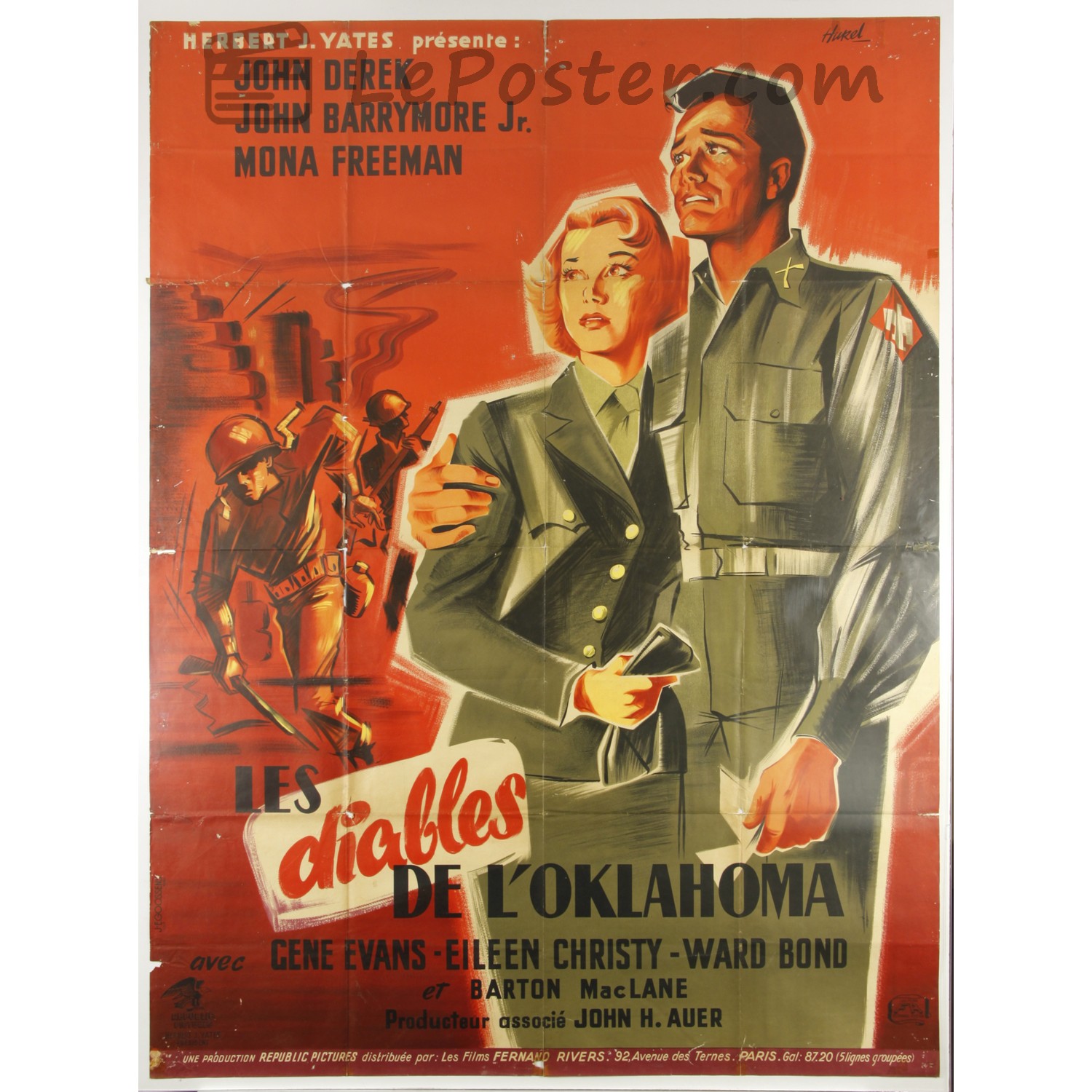 Original vintage movie poster for Thunderbirds (1950-1959), directed by John H. Auer for the France theatrical release.