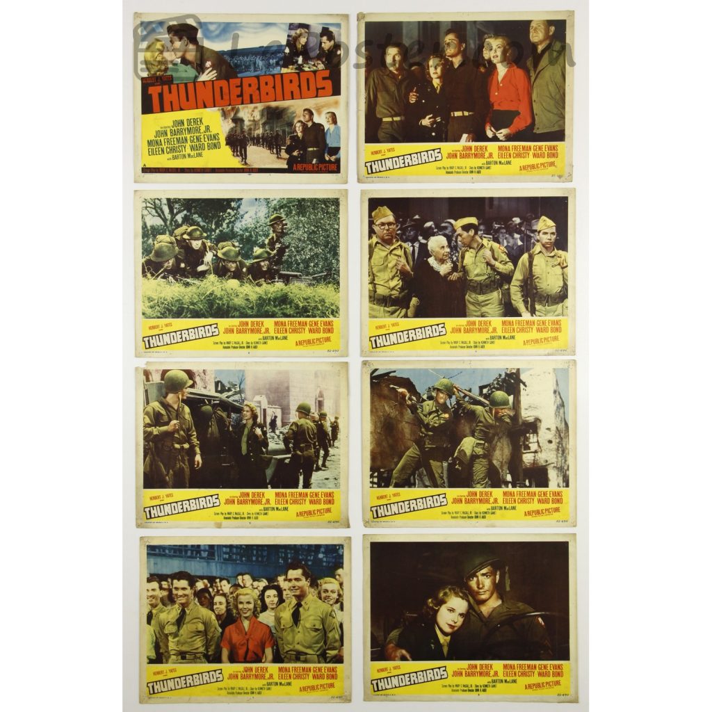 Original vintage movie poster for Thunderbirds (1950-1959), directed by John H. Auer for the US theatrical release.