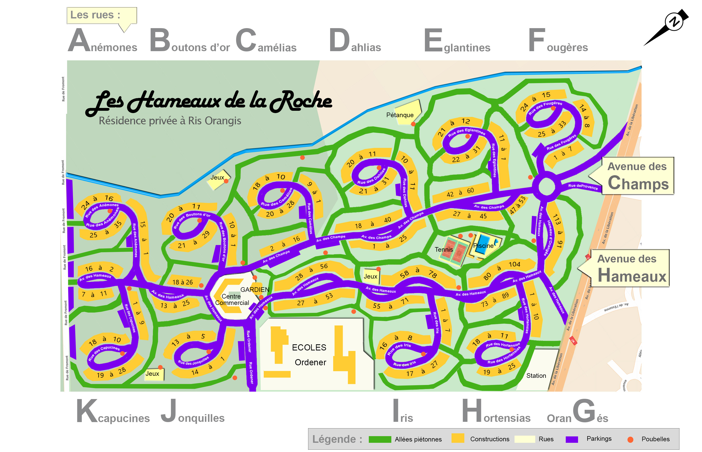 plan des Hameaux 2017 ©leshameauxdelaroche