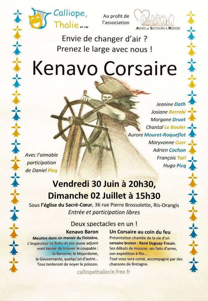 2017-06-22 affiche spectacle Kenavo Corsaire