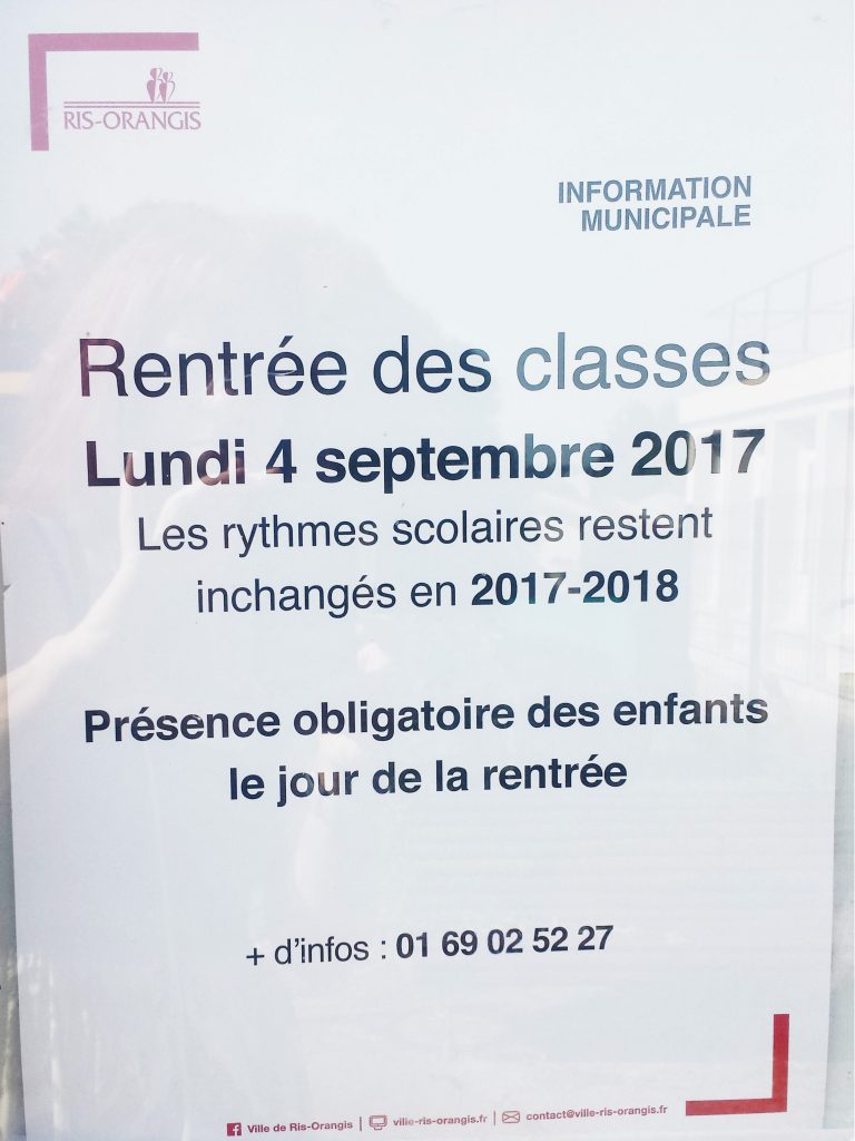 date de rentrée2017