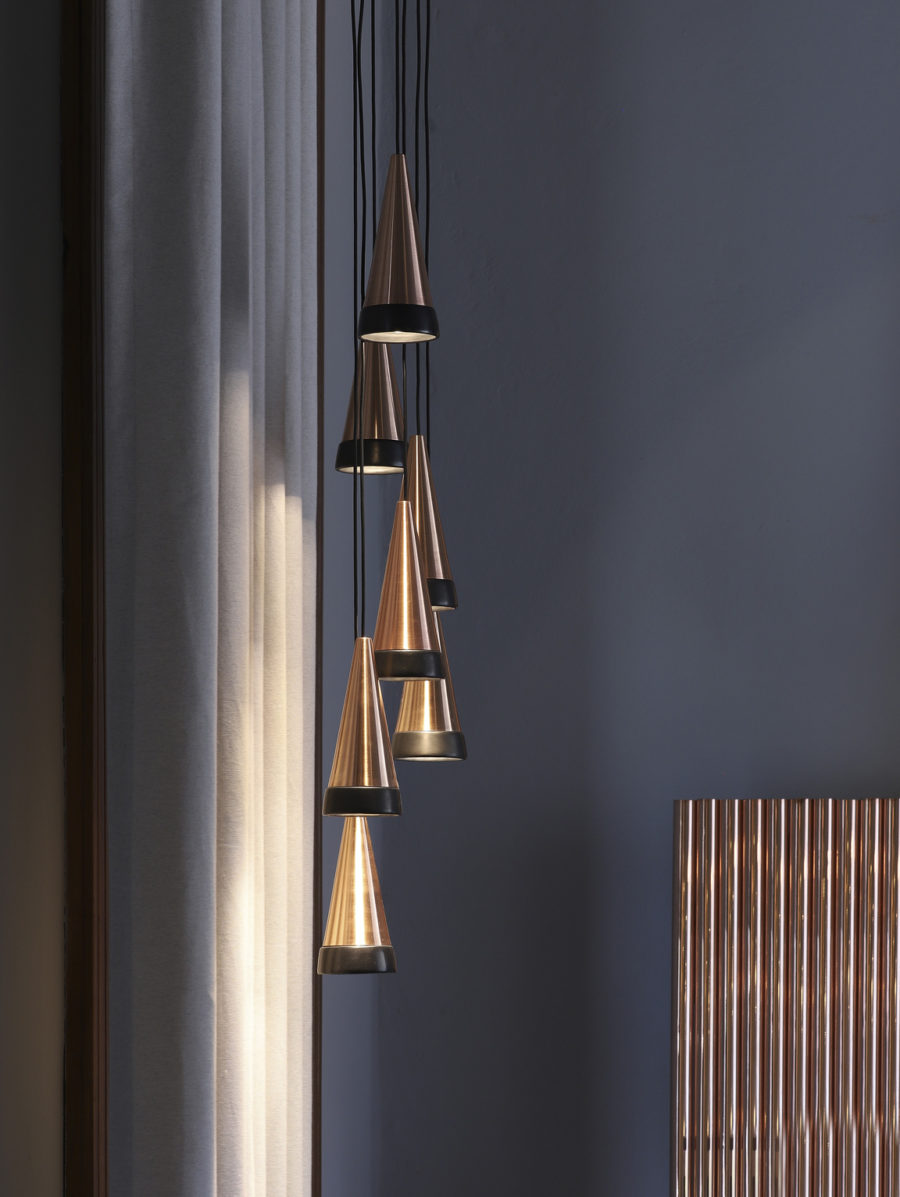 Chandelier Vitrif lamp in Showroom David Pompa