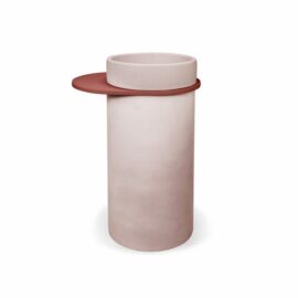 Concrete Bathroom Cylinder Stand Sink