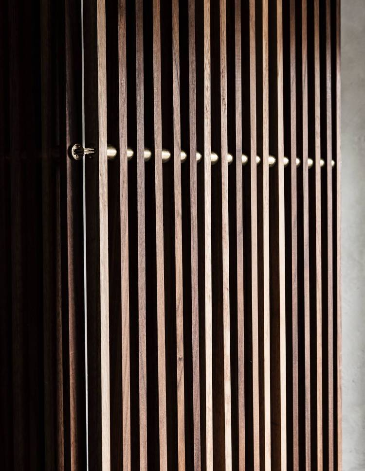 space divider walnut dry studios