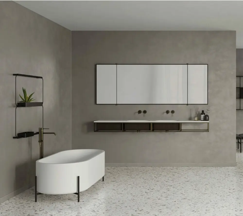 ex.t stand bathroom